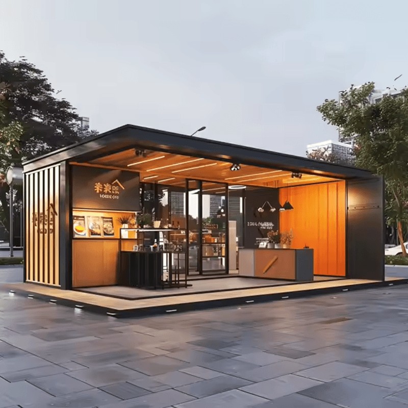 Præfabrikeret containerhus til butikker Præfabrikeret containerhus til butikker