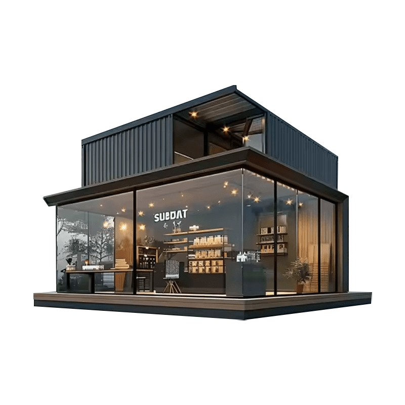 Præfabrikeret containerhus til butikker