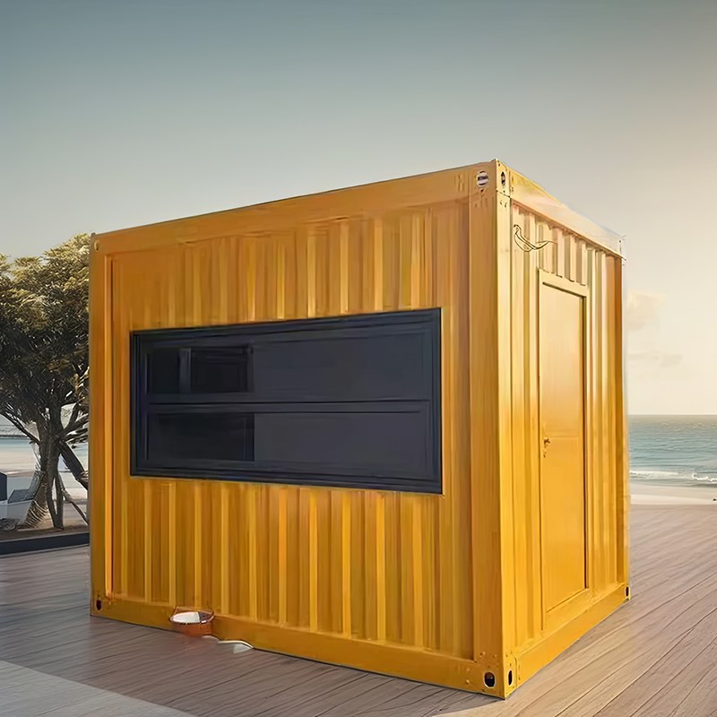 Container lille butik (bølgepapvægpanel) Container lille butik (bølgepapvægpanel)